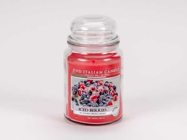 Kerze im Glas PREMIUM Iced Berries 600g
