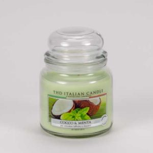 Kerze im Glas PREMIUM Kokos & Minze 420g