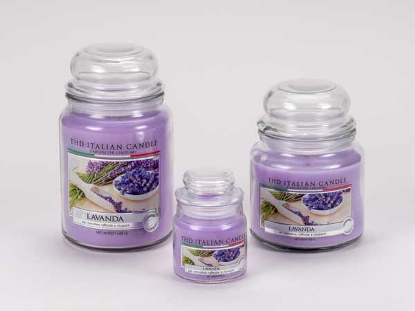 Kerze im Glas PREMIUM Lavendel 420g – Bild 2