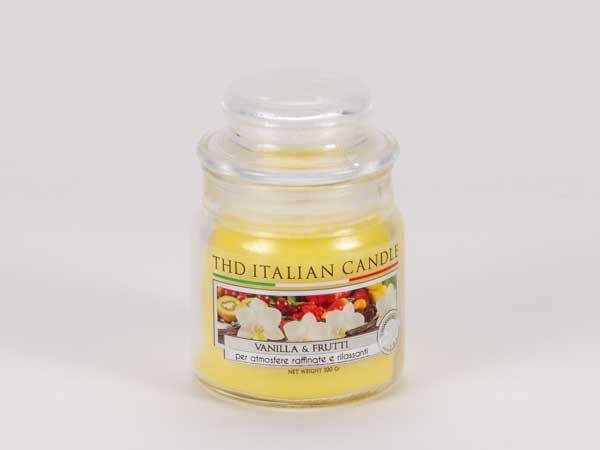 Kerze im Glas PREMIUM Vanille & Frucht 100g