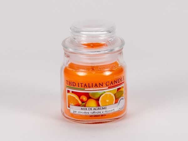 Kerze im Glas PREMIUM Zitrusmix 100g