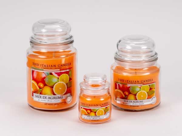 Kerze im Glas PREMIUM Zitrusmix 420g – Bild 2
