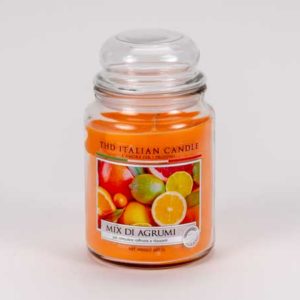 Kerze im Glas PREMIUM Zitrusmix 600g
